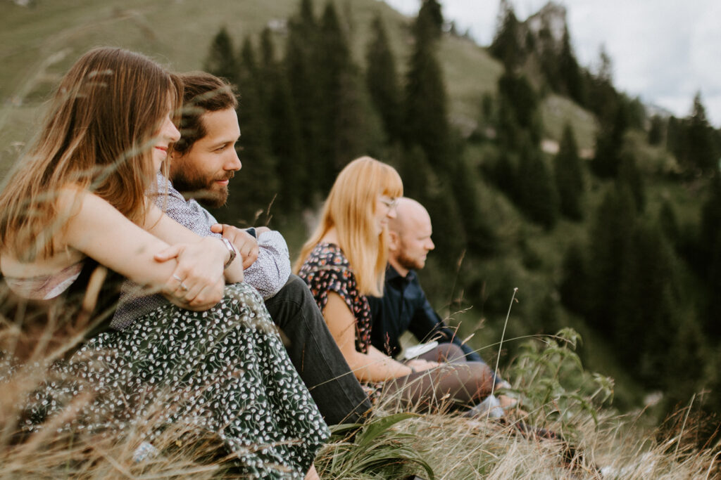 Freie Trauung bei der Berghochzeit auf der Stie Alm bei Lenggries