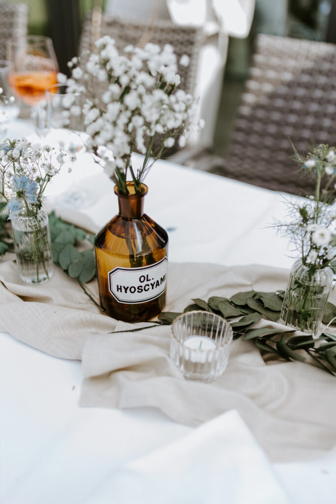 Hochzeitsdekoration Hochzeit im Sallers Badehaus Chiemsee